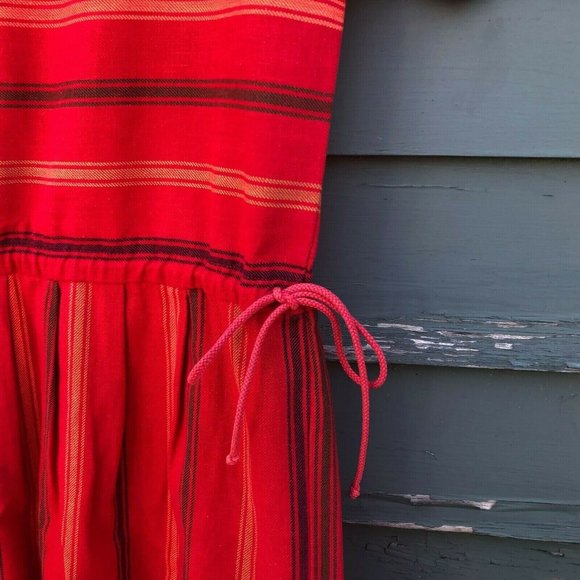 Marimekko Dress Suomi Finland Large Orange Red - Picture 4 of 7